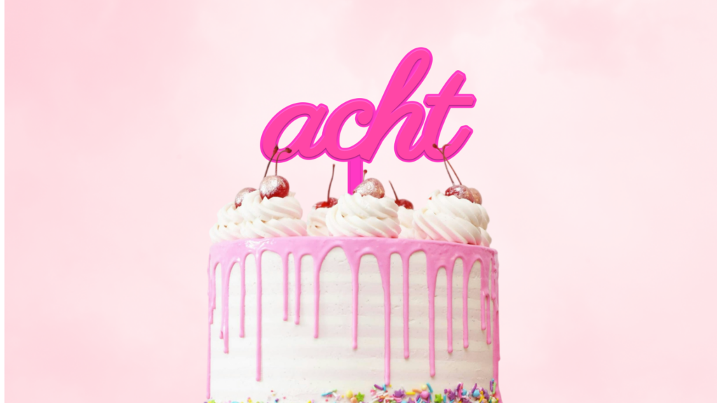 Cake Topper "Acht"