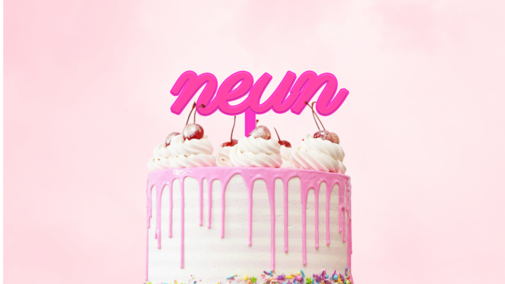 Cake Topper "Neun"