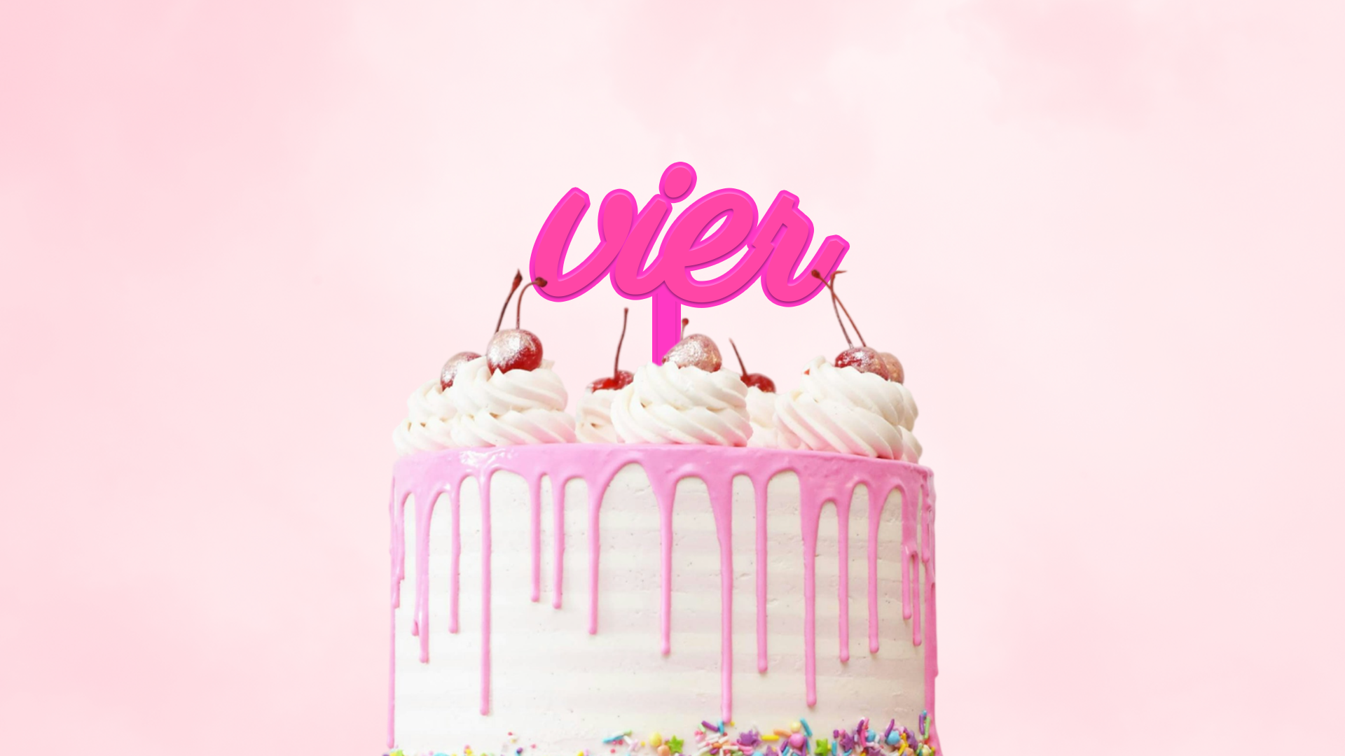 Cake Topper "Vier" – Bild 1