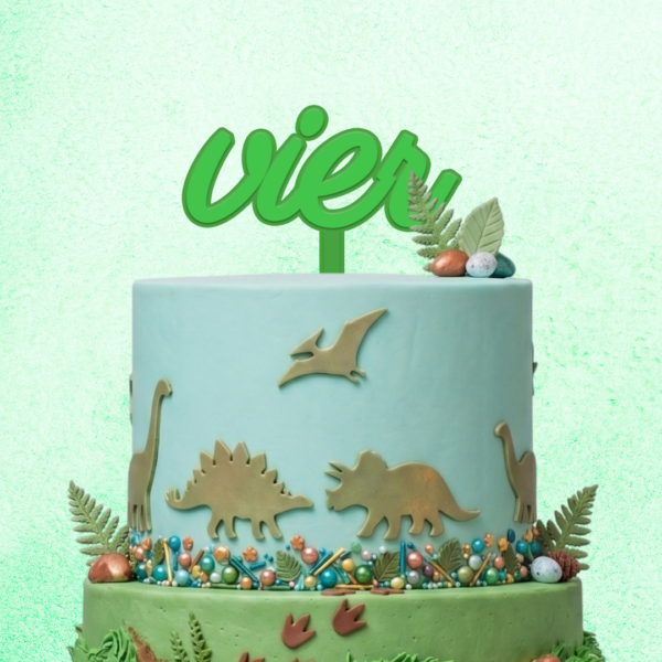 Cake Topper "Vier" – Bild 2