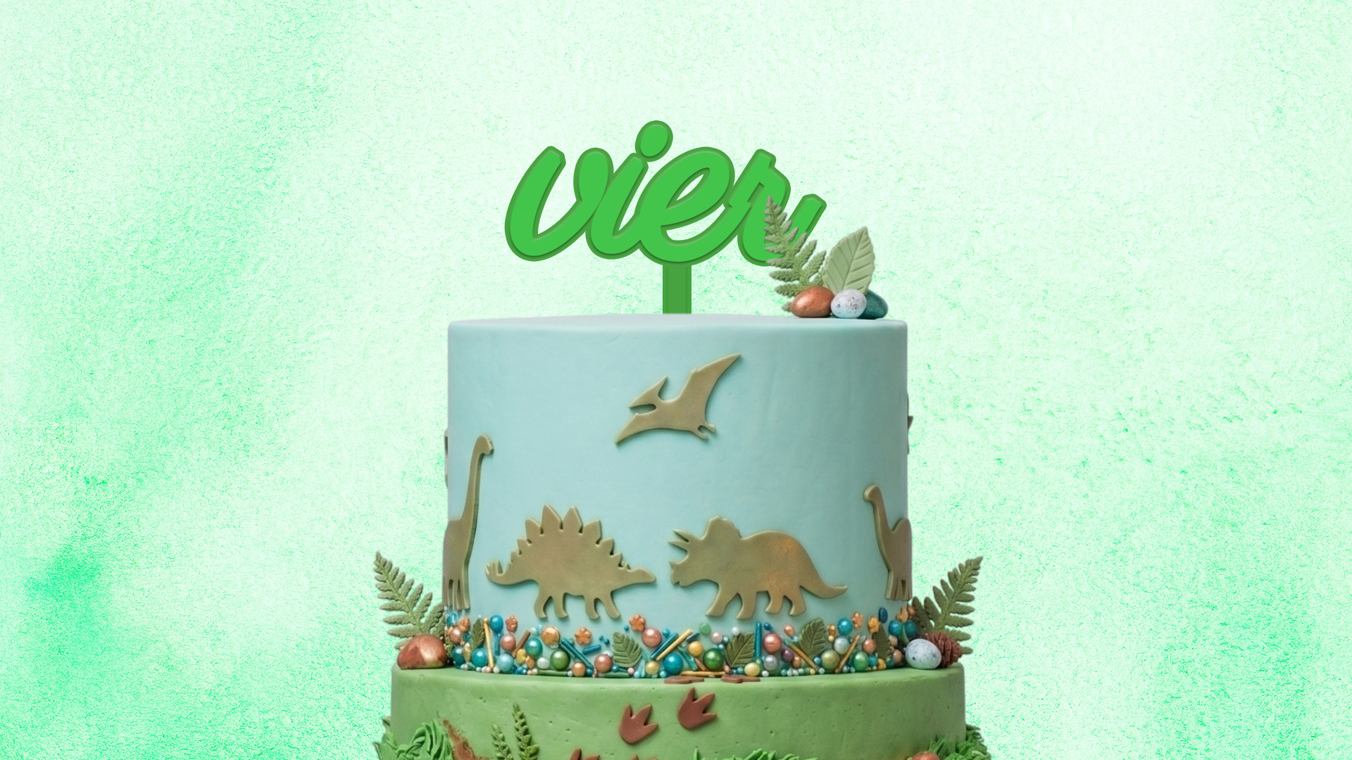 Cake Topper "Vier" – Bild 2